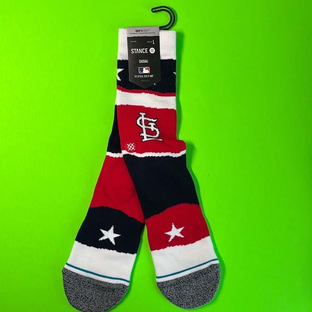 Stance MLB "St Louis" Baseball Team Casual Crew Socks - Large